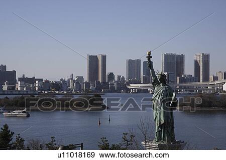 Stock Photo - Replica of the Statue of Liberty. Fotosearch