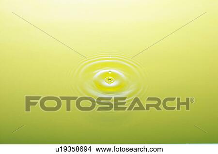 Picture - Ripple in green tea. Fotosearch