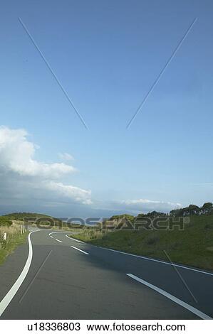 Stock Image - Road in Mountain. Fotosearch