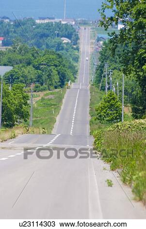 Stock Image - Road to the sea. Fotosearch