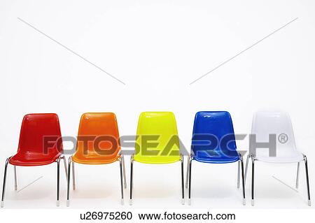 Stock Image - Row of Chairs. Fotosearch