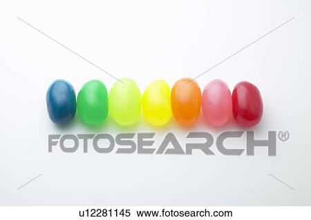 Stock Photography - Row of Jellybeans. Fotosearch
