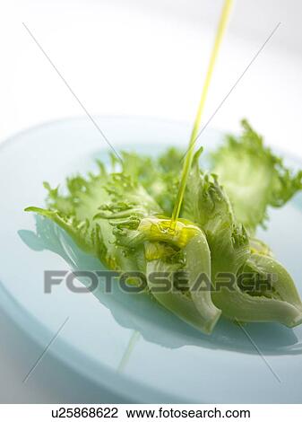 Salad dressing being poured on Lettuce View Large Photo Image Stock Image - Salad dressing being poured on Lettuce. Fotosearch