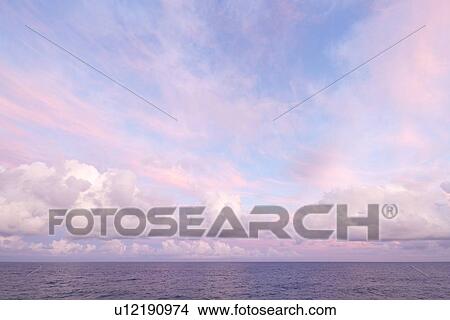 Picture - Sea at dusk. Fotosearch
