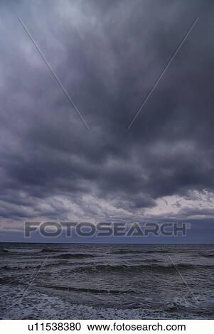 Stock Image - Sea in the evening. Fotosearch