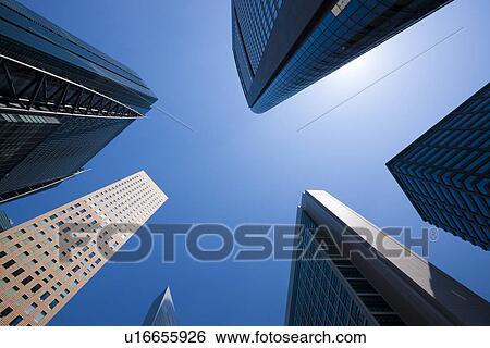 Stock Photograph - Shiodome buildings. Fotosearch
