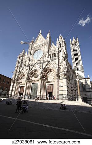 Stock Image - Siena Cathedral, Siena, Italy. Fotosearch
