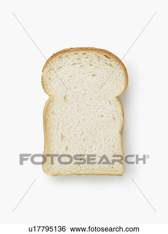 Slice Of White Bread Stock Photograph U17795136 Fotosearch