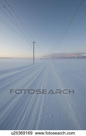 Snowy land in the morning View Large Photo Image Stock Photo - Snowy land in the morning. Fotosearch