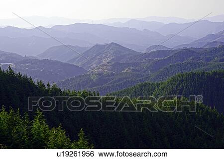 Stock Photograph - Southern Alps (Akashi mountain range). Fotosearch
