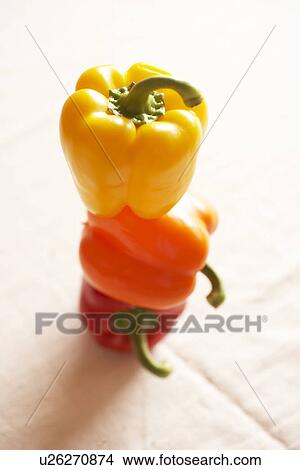 Picture - Stack of paprika. Fotosearch