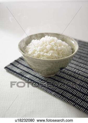 Steamed rice in bowl View Large Photo Image Stock Image - Steamed rice in bowl. Fotosearch