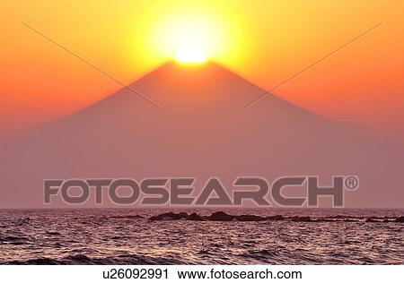 Sun above Mt. Fuji View Large Photo Image Stock Image - Sun above Mt. Fuji . Fotosearch