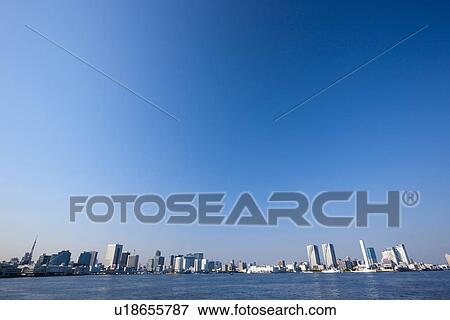 Stock Photo - Tokyo Bay and Odaiba. Fotosearch