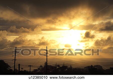 Townscape and sunrise View Large Photo Image Stock Image - Townscape and sunrise. Fotosearch