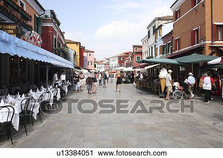 Townscape at Burano island View Large Photo Image Stock Image - Townscape at Burano island. Fotosearch