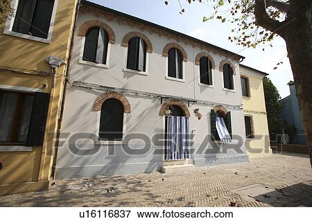 Stock Photo - Townscape at Burano island. Fotosearch