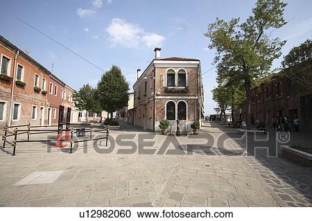 Stock Image - Townscape of Murano, Venice, Italy. Fotosearch