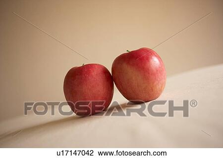 Stock Image - Two apples. Fotosearch