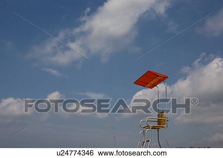Stock Photograph - Watchtower under sky. Fotosearch