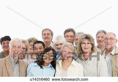 Stock Photography - A group of happy people. Fotosearch - Search Stock Photos, Pictures, Wall Murals, Images, and Photo Clipart