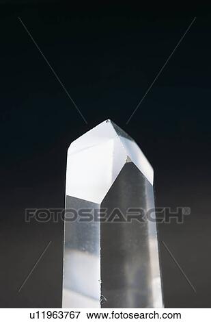 A pure quartz crystal View Large Photo Image Stock Photo - A pure quartz crystal. Fotosearch