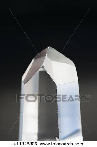 Stock Photograph - A pure quartz crystal. Fotosearch