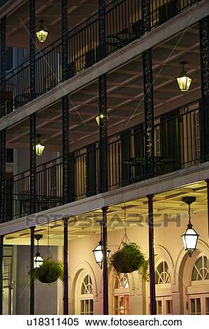 Stock Photography - Balconies in French Quarter of New Orleans. Fotosearch