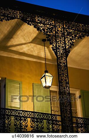 Stock Photograph - Balcony in French Quarter of New Orleans. Fotosearch
