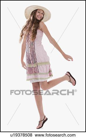 Beautiful smiling carefree woman View Large Photo Image Stock Photo - Beautiful smiling carefree woman. Fotosearch