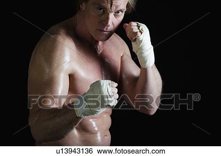 Boxer with taped hands View Large Photo Image Stock Photograph - Boxer with taped hands. Fotosearch