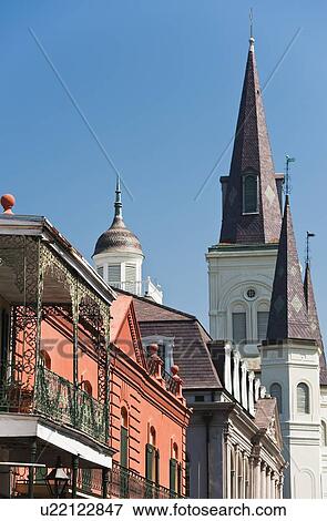 Buildings in New Orleans View Large Photo Image Stock Photo - Buildings in New Orleans. Fotosearch