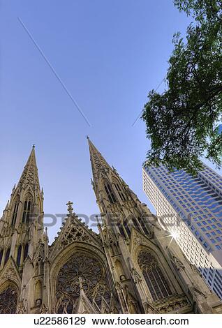 Stock Photo - Church in New York City. Fotosearch