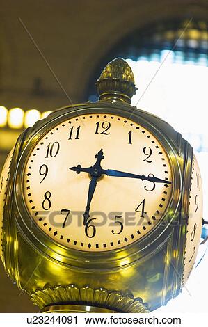 Stock Image - Clock in Grand Central Station. Fotosearch