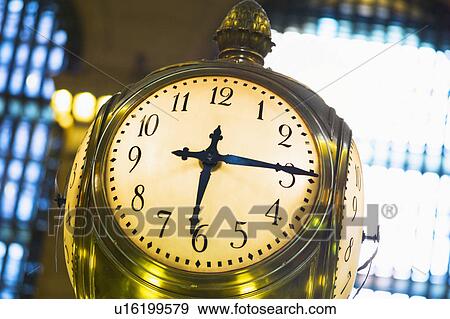 Clock in Grand Central Station View Large Photo Image Stock Photo - Clock in Grand Central Station. Fotosearch