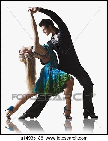 Stock Photo - Couple performing ballroom dance. Fotosearch