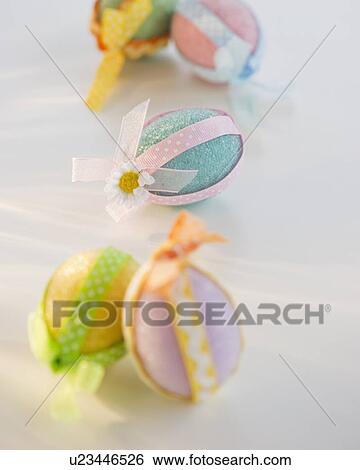 Decorated Easter eggs View Large Photo Image Stock Photograph - Decorated Easter eggs. Fotosearch