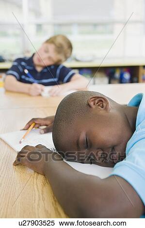 Elementary students sleeping at his desk View Large Photo Image Stock Photography - Elementary students sleeping at his desk. Fotosearch