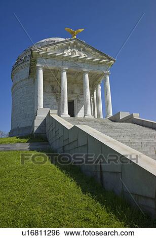 Stock Photograph - Illinois memorial at Vicksburg National Military Park. Fotosearch