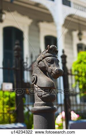 Iron statue of a horse's head on top of a post View Large Photo Image Stock Image - Iron statue of a horse's head on top of a post. Fotosearch