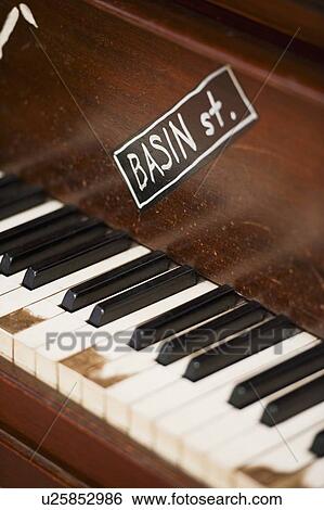 Keys on a piano View Large Photo Image Stock Photograph - Keys on a piano. Fotosearch