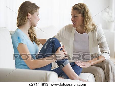 Mother and daughter having an argument View Large Photo Image Stock Image - Mother and daughter having an argument. Fotosearch