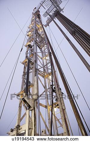 Stock Image - Oil drilling rig. Fotosearch