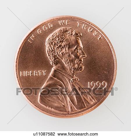 Stock Image - One penny. Fotosearch