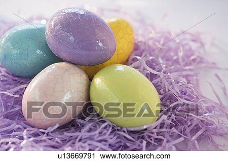 Plastic Easter eggs View Large Photo Image Stock Image - Plastic Easter eggs. Fotosearch