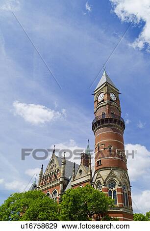 Public Library building in Jefferson Market New York City View Large Photo Image Stock Photo - Public Library building in Jefferson Market New York City. Fotosearch