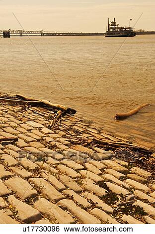 River boat on the Mississippi River View Large Photo Image Stock Photograph - River boat on the Mississippi River. Fotosearch