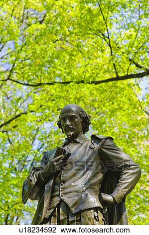 Statue of Shakespeare in Central Park View Large Photo Image Stock Image - Statue of Shakespeare in Central Park. Fotosearch