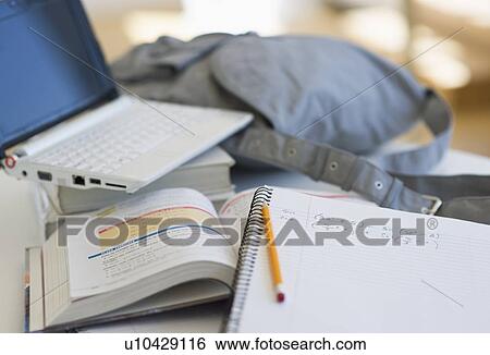 Stock Photograph - Student's homework. Fotosearch