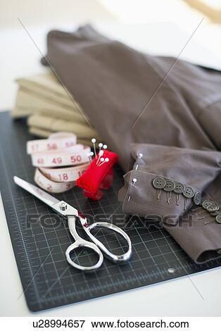 Stock Photo - Tailor's tools of trade. Fotosearch